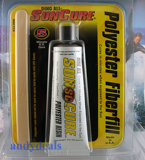 SUN CURE Surfboard Surf Ding Repair Polyester Resin Filler UV Sunlight